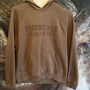 Fear of God Essentials Brown Hoodie